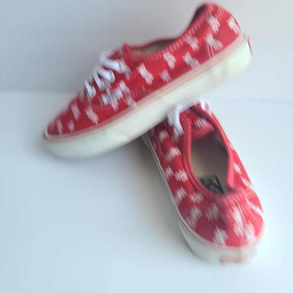 Vans Sneakers red Mens 5.5 women 7 - Picture 4 of 10